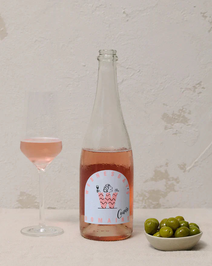 Wednesday's Domaine Rose Cuvee - Alcohol Free Sparkling Rose Wine